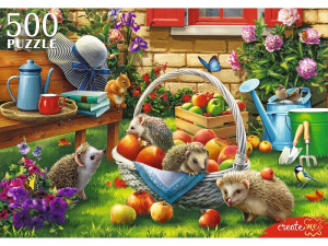 Пазлы  500 элементов Семья ежей П500-8333