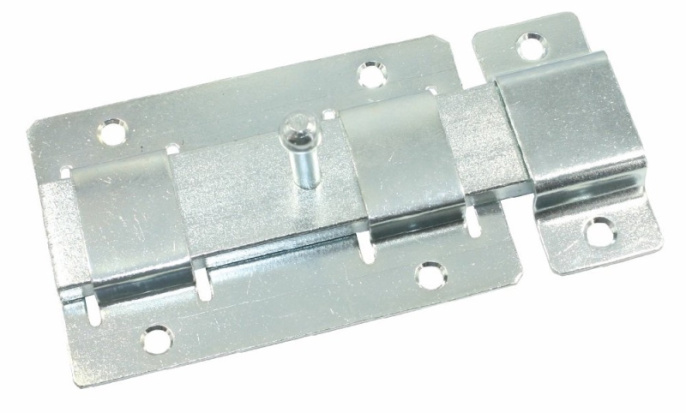 Задвижка дверная Кунгур ЗД-02, цинк Кунгур 30207