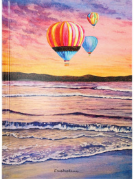 Ежедневник недатированный А5  80 листов Аэростаты над морем 80-7368