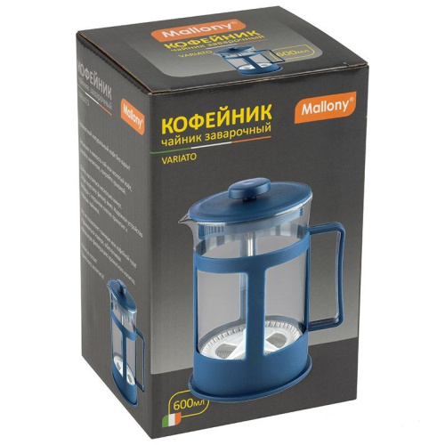 Френч-пресс 0,6л стекло+пластик Variato Mallony 950077