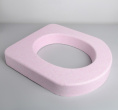 Сиденье для унитаза пенопласт, розовый С3
