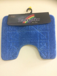 Коврик напольный для туалета U-type на латекс. основе  45х 55см толщина 11мм, голубой Banyolin