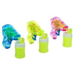 Мыльные пузыри   50мл Пистолет световой с насадкой и флаконом, в ассортименте Funny toys 495878