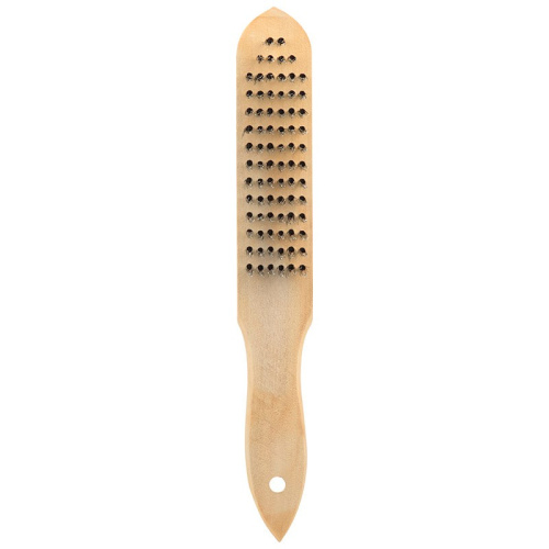 Щетка 6-рядная металлическая, деревянная ручка Park 109861