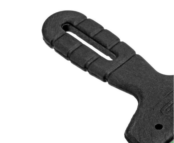 Шпатель нержавеющий 100мм пластиковая ручка Сибртех 85435