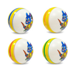 Мяч резиновый 20см Зайчик, в ассортименте Мячи-Чебоксары Р1-200/3