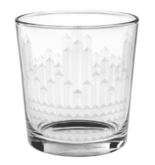 Стакан стеклянный Асимметрия 250мл низкий ОСЗ 20с2197