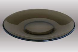 Тарелка стеклянная Basilico мелкая 170мм дымка Ca del Vetro 62071-01