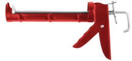 Пистолет для герметика полукорпусной 310мл с гладким штоком Зубр 06621