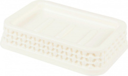 Мыльница настольная пластиковая Oslo молочный туман Plast Team PT1346МЛ