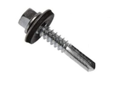 Саморез кровельный   WSS 6,3х38 (длин.сверло) с EPDM шайбой, цинк 19386