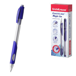 Ручка Пиши-Стирай гелевая ErichKrause Ergoline Magic Ice Stick & Grip, синяя 0,5мм 48010