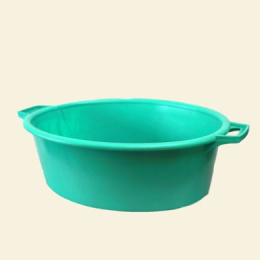 Таз пластиковый овальный 30л с ручками, цвета в ассортименте БЗПИ 321097