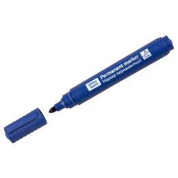 Маркер перманентный синий Officespace, пулевидный, 3мм 265703