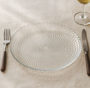 Блюдо стеклянное круглое Идиллия 310мм ОСЗ 19с2061