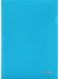 Папка-уголок А4 Стамм 180мкм, голубая ПК-8708