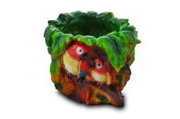 Зоокашпо декоративное гипсовое Попугай 23х17см ГусьДекорЛюкс 5КП96