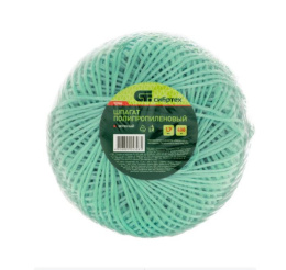 Шпагат полипропиленовый 400м d-1,7мм, зеленый Сибртех 93984