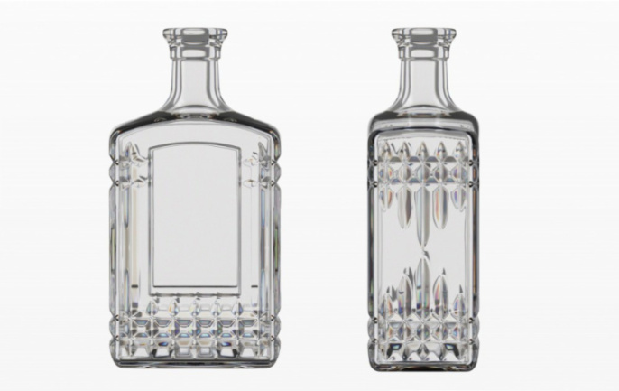 Графин - штоф стеклянный  500мл Бельведер Декостек 1163