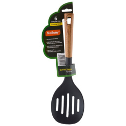 Шумовка нейлоновая 34см пластиковая ручка/дизайн под дерево, Foresta Mallony 006462