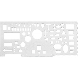 Линейка офицерская 20см Attache, прозрачная 1151969