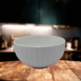 Салатник керамический 110мм Вертикаль, белый Радужный Дом РД22611