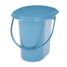 Ведро-туалет пластиковое 18л синий Альтернатива М1316