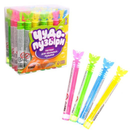 Мыльные пузыри нелопающиеся  5мл Бабочки, в ассортименте Funny toys 7295894