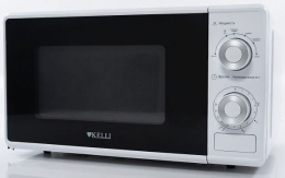 Микроволновая печь 20л 700Вт, механическое управление, белый Kelli KL-5081