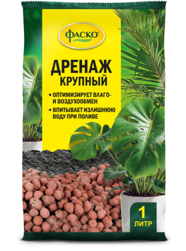 Дренаж цветочный  1л крупный Цветочное Счастье Фаско