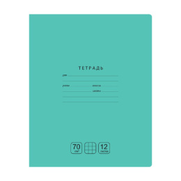 Тетрадь  12 листов клетка BG Отличная, зеленая Т5СК12 11757