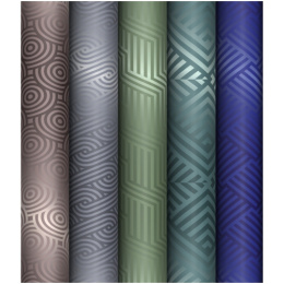Бумага оберточная 100х70см глянцевая 80г/м2 Паттерн геометрия MS_53486