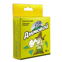 Шашка дымовая инсектицидная Дымовой  30г для обработки нежилых помещений от кровососущих комаров, москитов и синантропных мух Капитал-Прок 1008950