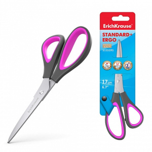 Ножницы 17 см ErichKrause Standart + Ergo 44885