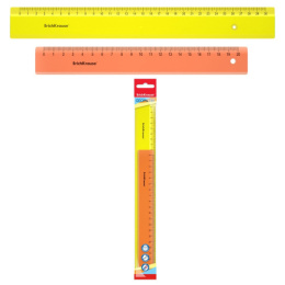 Линейки набор 2шт. ErichKrause 20см оранжевая, 30см желтая 49569