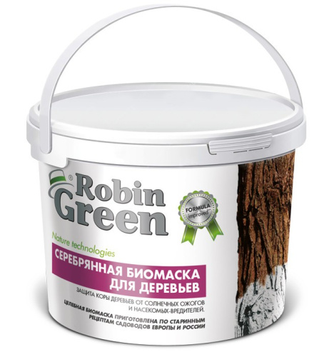Побелка-Биомаска для садовых деревьев серебряная 3,5кг Robin Green