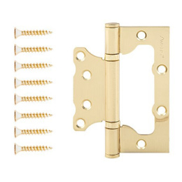 Петля накладная Avers 100х75х2,5-B2-GM матовое золото (бабочка) Avers 24105