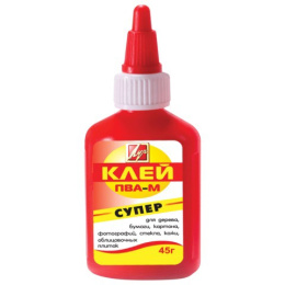 Клей ПВА   45г ПВА-М Луч, красный флакон 18С 1188-08