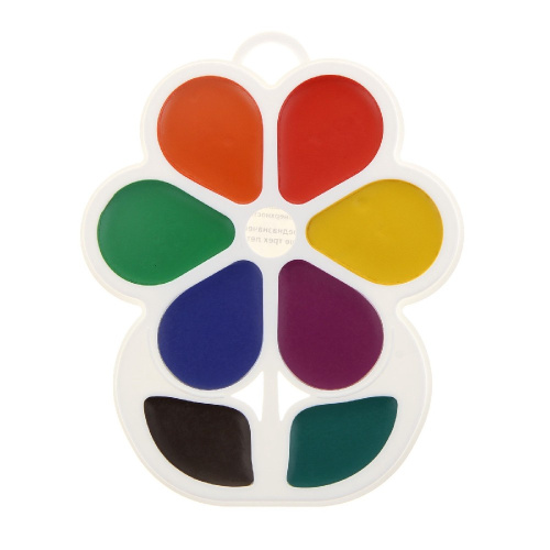 Акварель  6 цветов Луч Цветочек, без кисточки 18С 1183-08