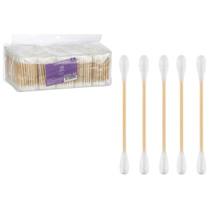 Ватные палочки бамбуковые 1000шт., в пакете Идеальная 109022