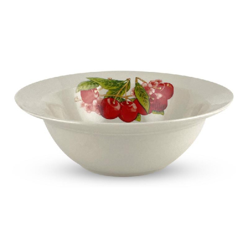 Миска фарфоровая 175мм/400мл Вишенки Фокус см7-3115х