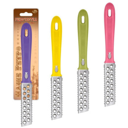 Рыбочистка из нержавеющей стали пластиковая ручка, Наше ретро, в ассортименте Мультидом МТ57-74