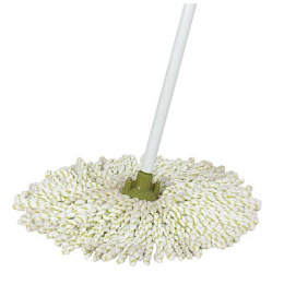 Швабра для пола с насадкой из микрофибры (веревочная), с металлической ручкой Рыжий кот MopM9/310363