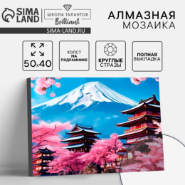 Алмазная мозаика на подрамнике 40x50см Япония (полное заполнение) Школа талантов 9929712
