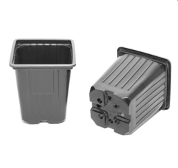 Горшок для рассады квадратный  9х9х10см, объем - 0,55л, формованный AMINA FP9-10