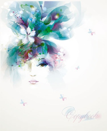 Тетрадь  48 листов Акварель Девушка С2240-224