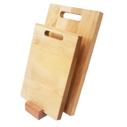 Доски разделочные деревянные береза набор 2шт. на подставке прямоугольные 170х240мм, 195х295мм (вертикально) Guter Baum 374717m