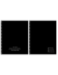 Тетрадь  96 листов Дизайн в черном цвете-10, гребень 96-0185