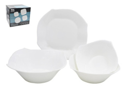 Набор столовый стеклокерамический 19 предметов Angles белый, в п/у Lavenir 19PC LFSW WHITE