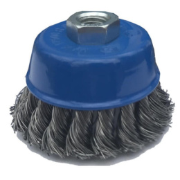 Щетка чашечная для УШМ по металлу 75мм/М14 плетеная проволока Ring RinG 7514